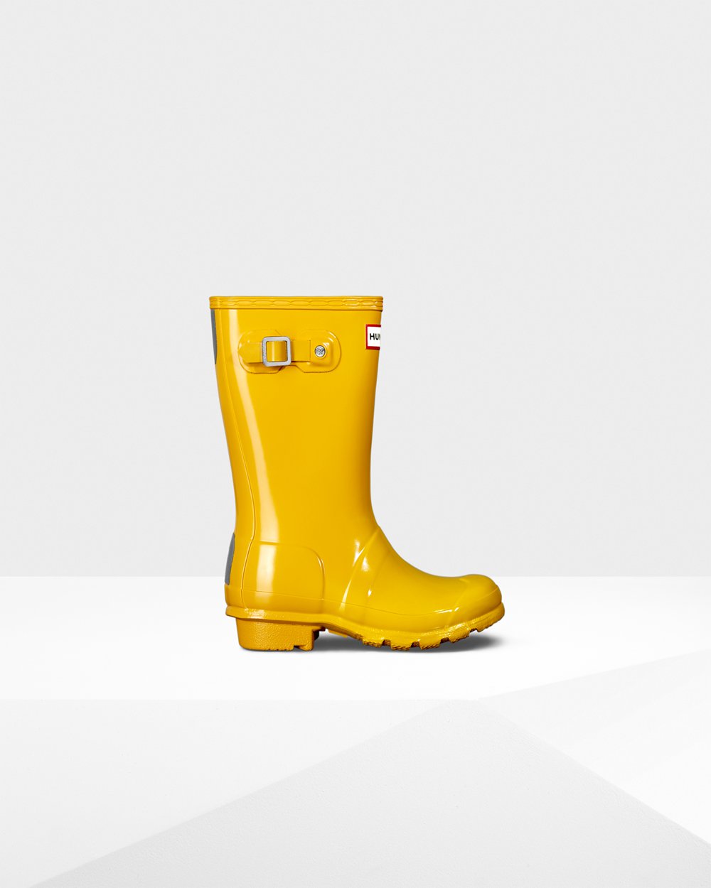 Bottes de Pluie Hunter Original Grands Gloss Enfant Jaune AJNZGBT-39